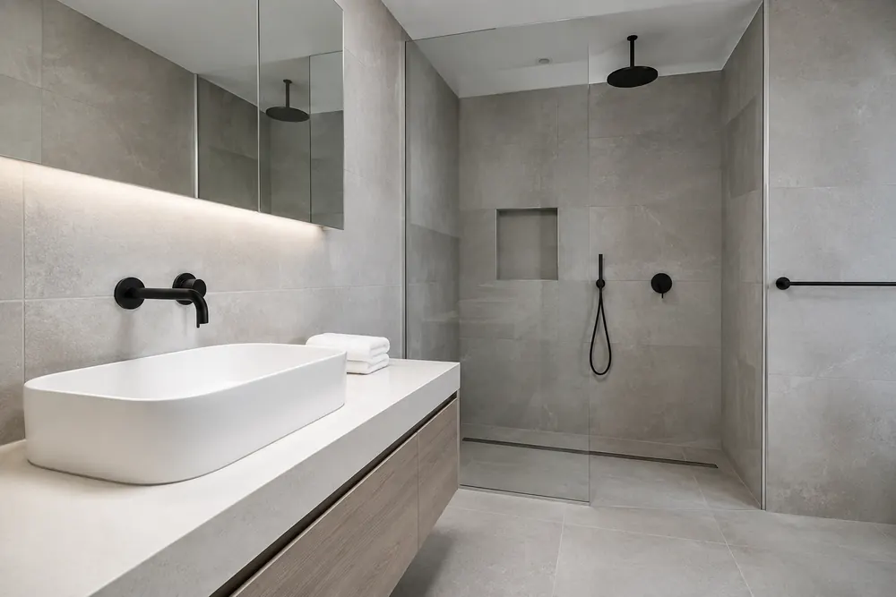 Full bathroom rough-in and fixture set, Lakewood